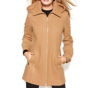 MICHAEL KORS WOOL-BLEND COAT CAMEL